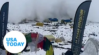 Avalanche crushes base camp at Nepal’s Mount Manaslu | USA TODAY