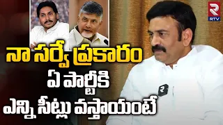 Raghu Rama Krishnam Raju Survey Report On AP Elections 2024 | YS Jagan | Chandrababu Naidu | RTV