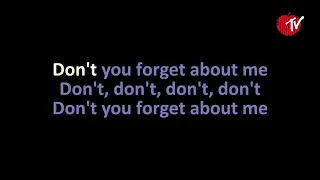Simple Minds - Don't You (Forget About Me) (Karaoke)