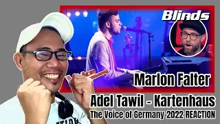 Adel Tawil - Kartenhaus (Marlon Falter) | Blinds | The Voice of Germany 2022 REACTION
