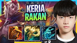 LEARN HOW TO PLAY RAKAN SUPPORT LIKE A PRO! | T1 keria Plays Rakan Support vs Blitzcrank!  Season 20