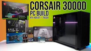 Corsair 3000D Full PC Build FT RTX4060TI & 7600X