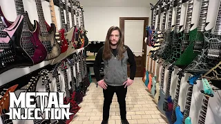 Brandon Ellis of THE BLACK DAHLIA MURDER Guitar Collection Tour | Metal Injection