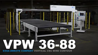 VPW 36-88 - Vertical CNC Wire Contour Saw Processing Aerogel Insulation | Edge-Sweets