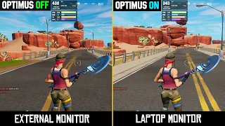 External Monitor vs. Laptop Monitor | Gaming performance FPS test in 11 Games