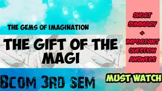 The Gift Of Magi || Gems Of Imagination || Malayalam Explanation