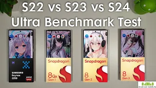 S24 Ultra vs S23 Ultra vs S22 Ultra Benchmark Test