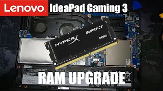 Lenovo IdeaPad GAMING 3 | RAM UPGRADE | COMPLETE tutorial