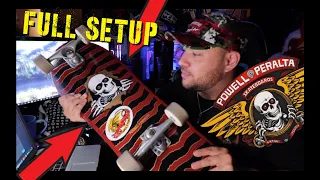 POWELL-PERALTA OG RIPPER SKATE BOARD SETUP WITH DRAGONS GBONES!!!