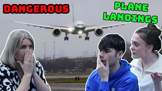 BRITISH FAMILY REACTS | Dangerous Plane Landings... Great Pilots!