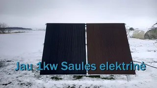 1kw Saulės elektrinė naujas stovas