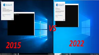Windows 10 RTM from 2015 vs Windows 10 22h2 from 2022!