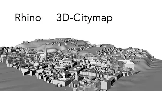 Rhino tutorial -  Stadtmodell Linz aus DGM openData