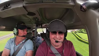 Cessna 182 pure engine noise on departure- this is a bit noisy