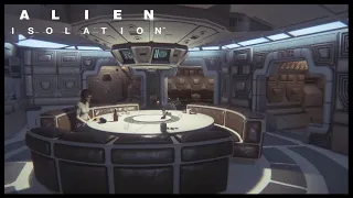 USCSS Nostromo - Alien: Isolation |🎧 Ambient Soundscape 🎧| ASMR | Spaceship Living Quarters