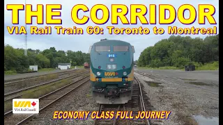 Toronto to Montreal Full VIA Rail Journey | Economy Class