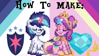 How To Make Princess Cadance & Shining Armor In Pony Town - From My Little Pony (FiM)