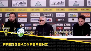 Pressekonferenz nach Alemannia Aachen - FC Gütersloh