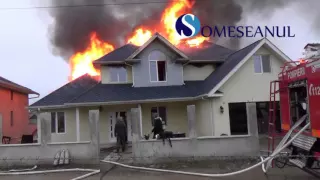 Incendiu casa Ocna Dejului