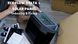 ECOFLOW DELTA Portable Power Station & Solar Panel unboxing