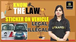 Stickers On Vehicle: Legal Or Illegal | Know The Law | By Rekha Ma'am