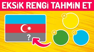 Hafızanızı test edin! Ülke Bayraklarının Eksik Rengini 10 Saniye Tahmin Edin