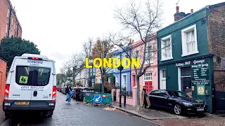 【4K】London Walk | Notting Hill Portobello Road Market