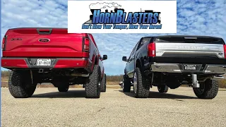 HornBlasters SOUND OFF! 244 Nightmare Edition vs Conductor Special 2485k. Spare Tire Delete