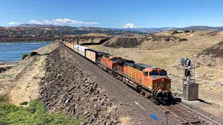 BNSF and Union Pacific in the Columbia River Gorge: Trains of the Columbia River PART 2