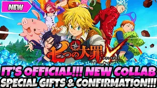 *BREAKING NEWS* NEW SPECIAL COLLAB GIFTS FOR EVERYONE! COLLAB OFFICIALLY CONFIRMED (7DS Grand Cross)