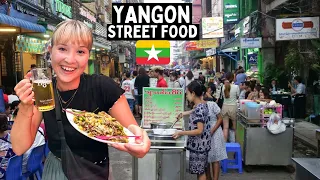 Ultimate Street Food Tour in YANGON, MYANMAR 🇲🇲 (best Burmese food)