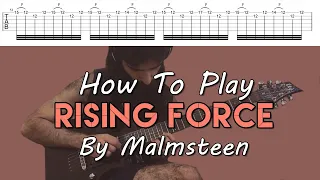 How To Play "Rising Force" By Yngwie J. Malmsteen (Full Song Tutorial With TAB!)