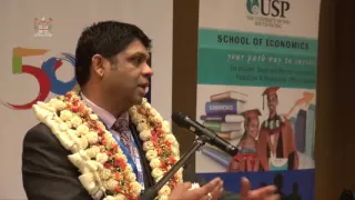 Fijian Attorney-General, Hon. Aiyaz Sayed-Khaiyum delivers keynote address.