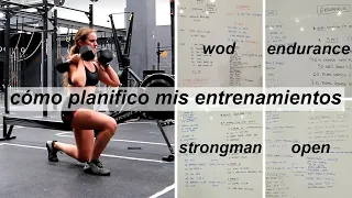 Cómo PLANIFICAR tu rutina de entrenamiento CROSSFIT | programación crossfit + vlog