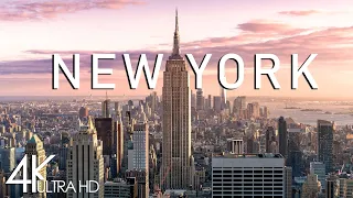 FLYING OVER NEW YORK 4K UHD - Relaxing Music With Beautiful Natural Landscape - 4K UHD HDR