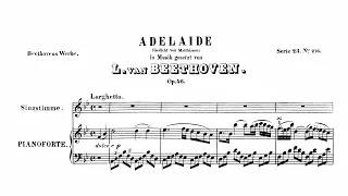 Beethoven: Adelaide, Op. 46 (with Score & Lyrics)