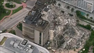 Rescue workers look for possible survivors of Miami condo collapse