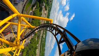 Steel Curtain Roller Coaster! 4K Front Seat POV! Kennywood Park