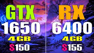 RX 6400 vs GTX 1650 || PC GAMES TEST ||