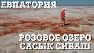 Розовое озеро в Крыму. Сасык Сиваш