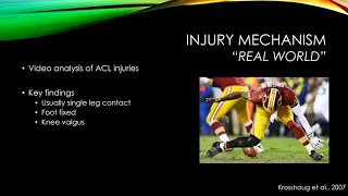 Knee (ACL) injury mechanics - Injury mechanism