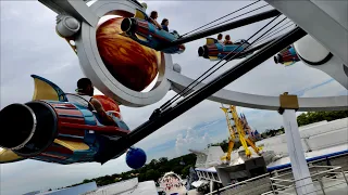 Magic Kingdom Astro Orbiter FULL Ride Experience in 4K | Walt Disney World Orlando Florida 2021