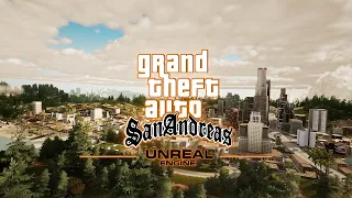 GTA San Andreas in Unreal Engine 4 TRAILER