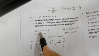 12. Sınıf - 1. AYT Deneme (EGTMVDS) - Matematik Çözümleri - Özge EROL