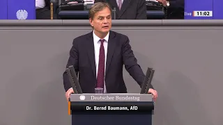 „Nicht einmal Frau Merkel hat das rückgängig gemacht“ Bernd Baumann AfD 26.10.2021 - Bananenrepublik