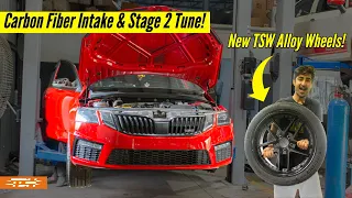 Stage 2 Tune, Carbon Fiber Intake and TSW Alloys for the Octavia VRS! | Project VRS | Part 2/3