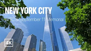 [4K] New York City 🗽 Summer Walk - World Trade Center & 9/11 Memorial [Jun. 2022]