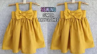 Sewing summer clothes, in a few minutes, beautiful summer clothes for girls!