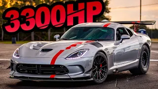 3300HP Turbo Viper "KRATOS" Roll Race Champion! (The Most Powerful Viper Ever?!)