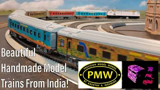 HO Scale Model Indian Trains! Precision Scale Models WAP7i and The Pink Engine LHB Passenger Coaches